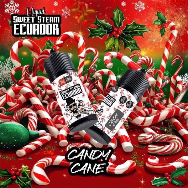 navidad, bastón de caramelo, desechables, nicotina 3mg, nicotina 6mg, vapeo