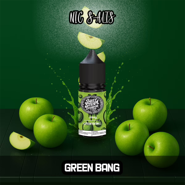 Sales de nicotina Nic salts Desechables 30 mg Vapeo Manzana verde